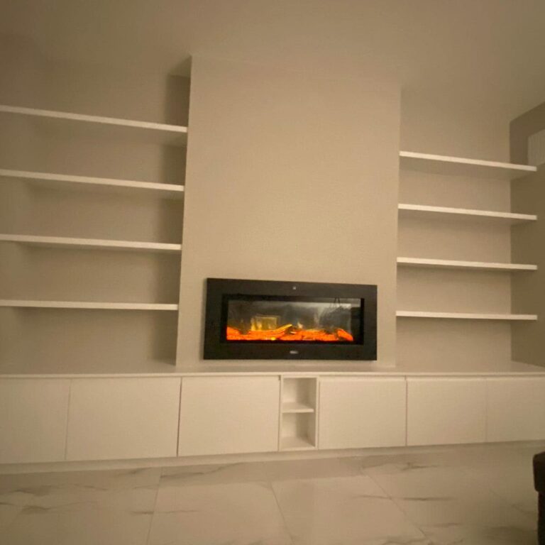 Living Room Fire place by the maintenance crew
